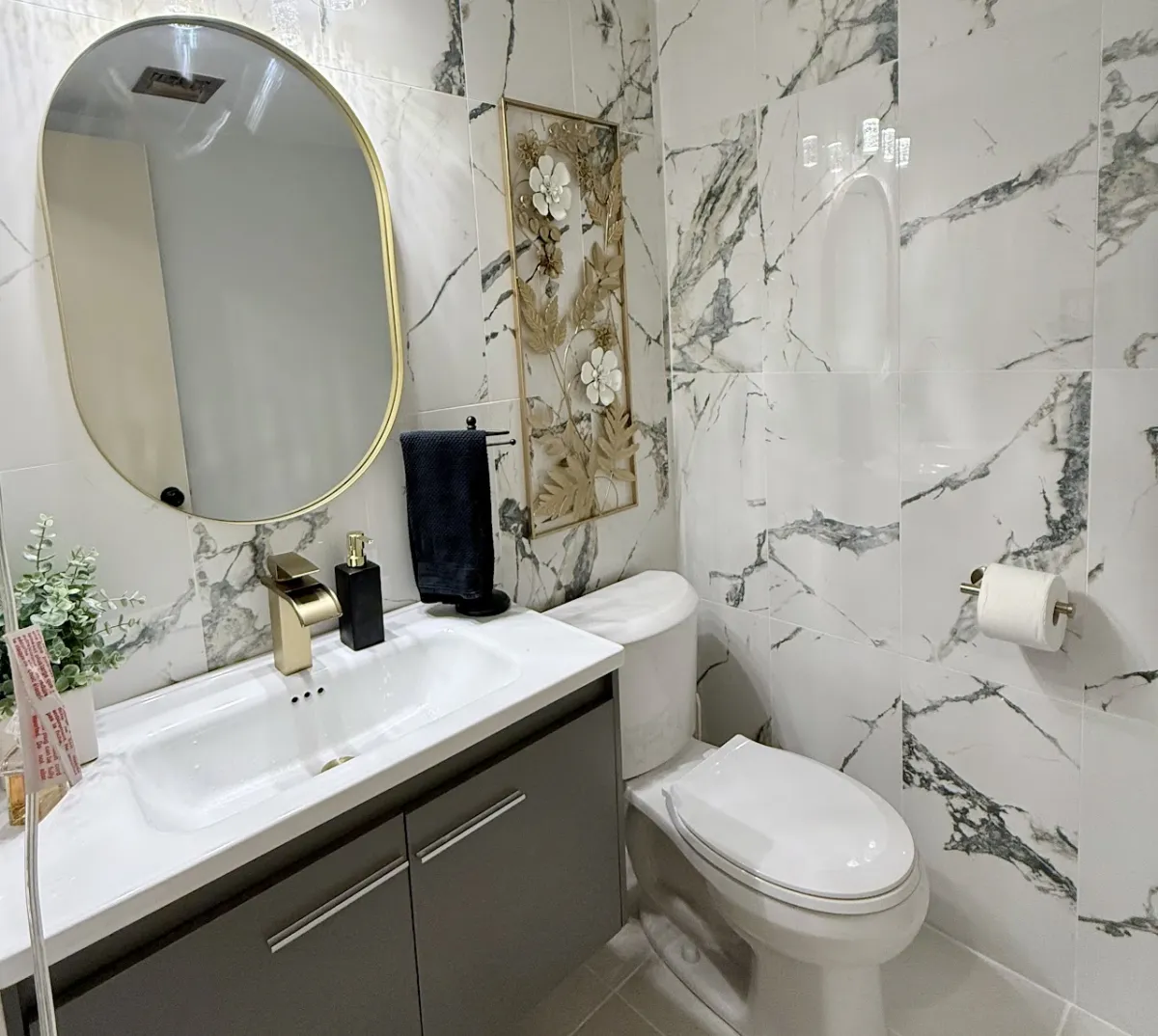 Marble bathroom